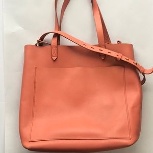Madewell Medium Transport Tote Spiced Rose Leather